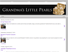 Tablet Screenshot of grandmaslittlepearls.com